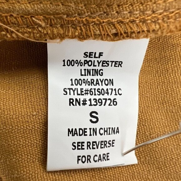 Wild Honey Womens Rust Corduroy Flat Front Back-Zip Mini Skirt Size Small - Picture 9 of 9